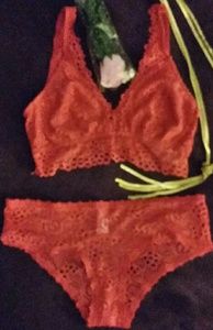 Matching panty and bra set